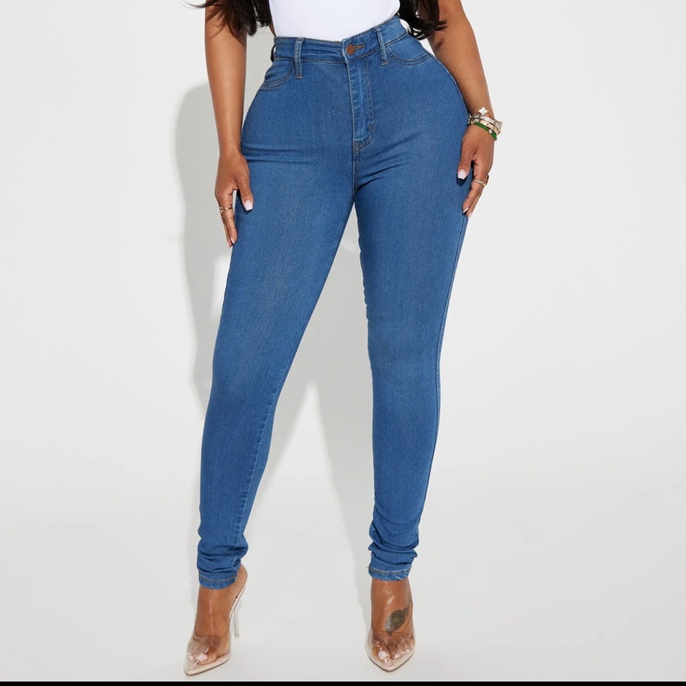 Fashionova Jeans High Waist Blue Jeans